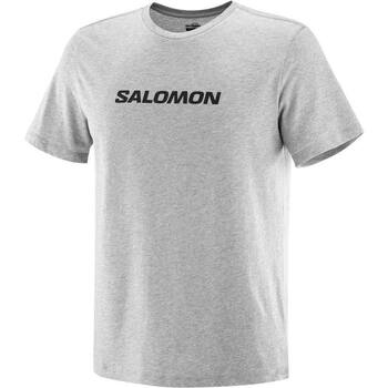 VêHalf Homme Chemises manches courtes Salomon SAL LOGO PERF SS TEE M Gris