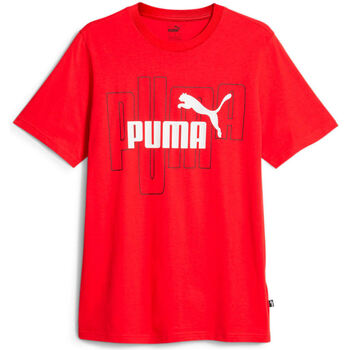 Vêtements Homme Polos manches courtes Puma GRAPHICS No. 1 Logo Rouge