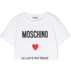 Vêtements Garçon T-shirts manches longues Moschino HOM04KLAA22 Blanc