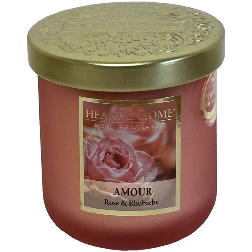 Coffret Cadeau Heart And Home Bougies / diffuseurs Kontiki Bougie Heart and Home Rose, yuzu et Rhubarbe Rose