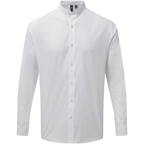 Vêtements Homme Chemises manches longues Premier PR258 Blanc