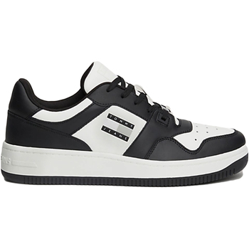 Chaussures Homme Baskets mode Tommy Jeans Basket Leather Noir