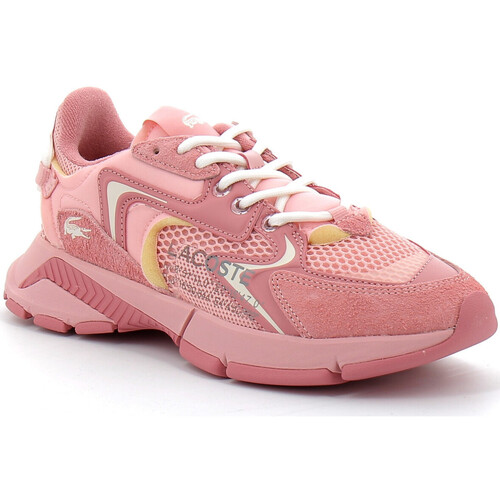 Chaussures Femme Baskets mode Lacoste Sneakers L003 Neo femme Rose