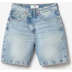 Vêtements Fille Shorts / Bermudas Le Temps des Cerises Bermuda casa en jeans bleu délavé Bleu