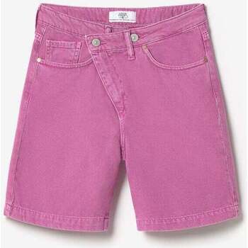 Vêtements Fille Shorts / Bermudas Le Temps des Cerises Bermuda casa en jeans violet rose Violet
