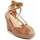 Chaussures Femme Espadrilles Leindia 87244 Marron