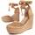 Chaussures Femme Espadrilles Leindia 87282 Marron