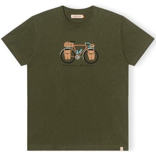 Vêtements Homme T-shirts & Polos Revolution T-Shirt Regular 1344 PAC - Army Vert