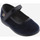 Chaussures Fille Ballerines / babies Victoria BALLERINE ALBA VELOURS & SCRATCH Bleu