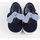 Chaussures Enfant Ballerines / babies Victoria BALLERINE OJALÁ TOILE & SCRATCH & NOEUD RAYURES Bleu