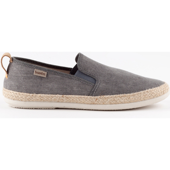 Chaussures Homme Slip ons Bamba By Victoria ANDRÉ ELÁSTICOS LONA LAVADA Gris