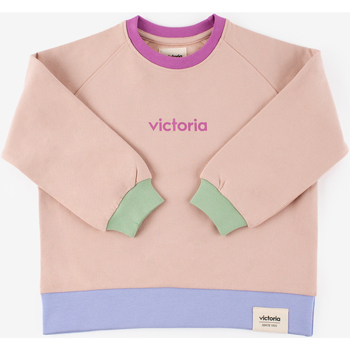 Vêtements Enfant Sweats Victoria V THINGS SWEAT-SHIRT COTON Rose