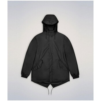 Vêtements Homme Vestes Rains Fishtail Jacket Black Noir