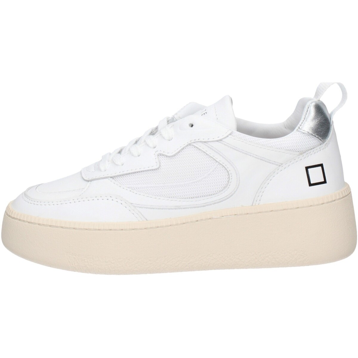 Chaussures Femme Baskets mode Date W401-SE-DR-WS Blanc