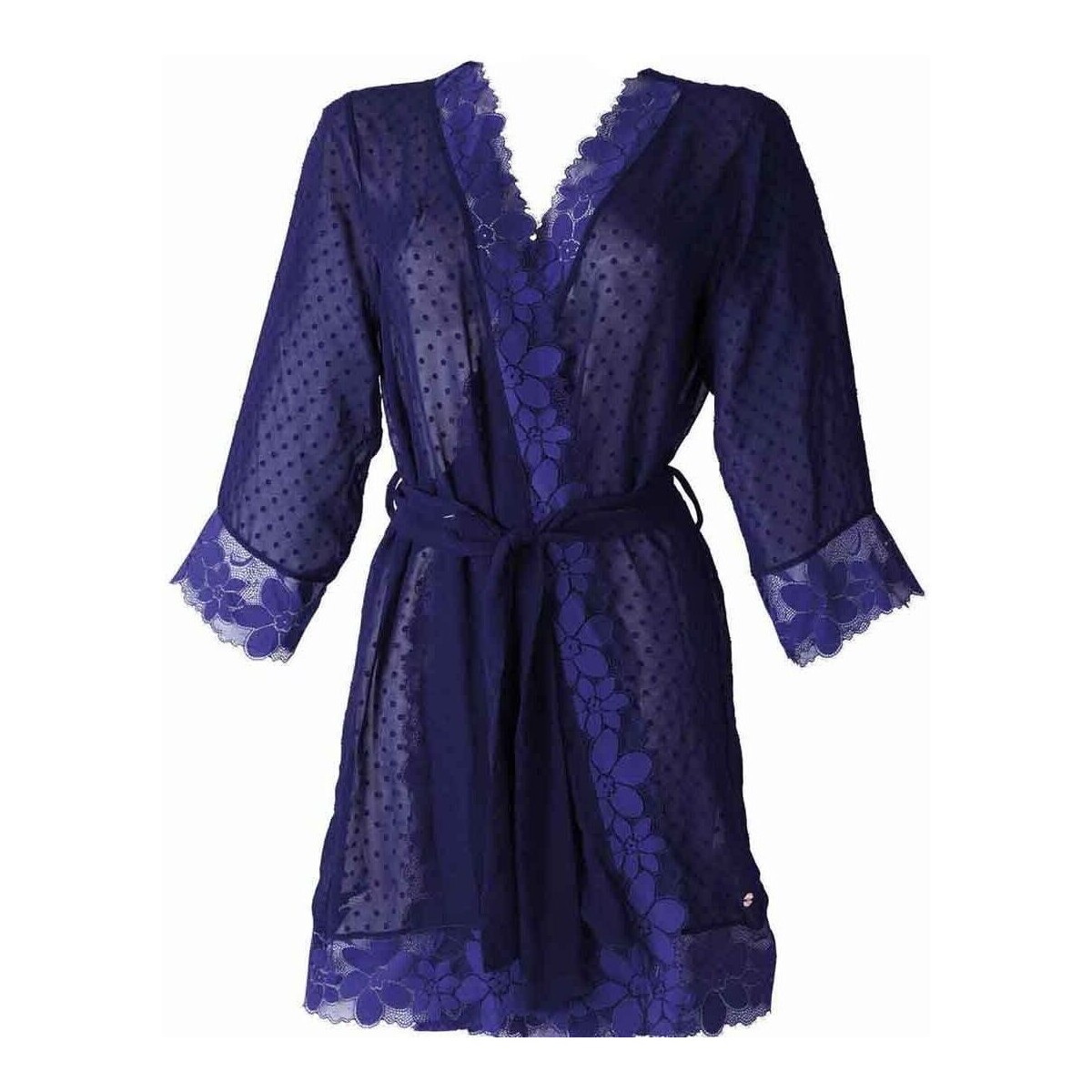 Vêtements Femme Pyjamas / Chemises de nuit Brigitte Bardot Kimono bleu marine Backstage Bleu