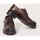 Chaussures Femme Derbies & Richelieu Exton Richelieus femme  en cuir de veau Marron