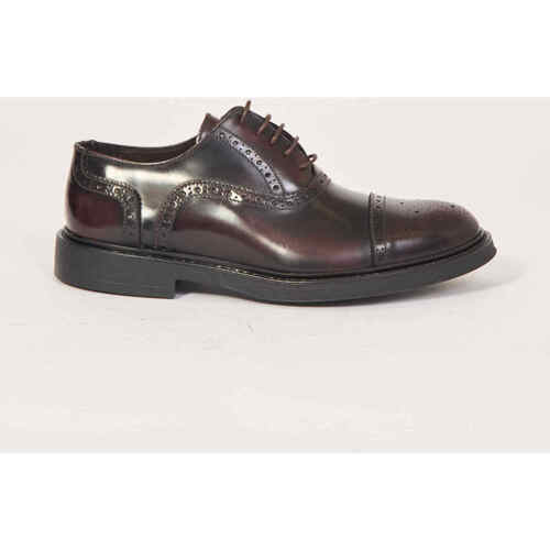 Chaussures Homme Moyen : 3 à 5cm Exton Chaussures richelieu à lacets pour hommes Bordeaux