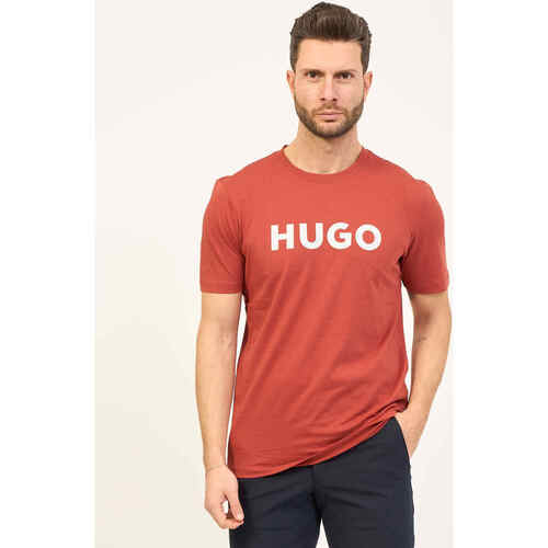 Vêtements Homme T-shirts & Polos BOSS t-shirt basique à col rond avec logo Rouge