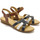 Chaussures Femme Sandales et Nu-pieds Pediconfort Sandales en cuir tricolores Multicolore