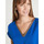 Vêtements Femme Robes Daxon by  - Robe housse manches T en maille Bleu