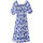 Vêtements Femme Robes Daxon by  - Robe longue à volants en crêpe Bleu