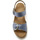 Chaussures Femme Sandales et Nu-pieds Pediconfort Sandales pattes scratchs fausses boucles Bleu