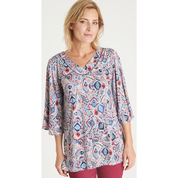 Vêtements Femme T-shirts & Polos Daxon by  - Tunique manches 3/4 pagode Multicolore