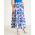 Vêtements Femme Jupes Daxon by  - Jupon à volants en crépon Bleu