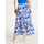 Vêtements Femme Jupes Daxon by  - Jupon à volants en crépon Bleu