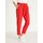 Vêtements Femme Pantalons Daxon by  - Pantalon raccourci élastiqué dos Rouge