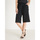 Vêtements Femme Shorts / Bermudas Daxon by  - Bermuda tissu créponné coton Noir