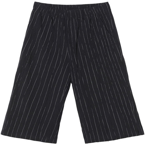 Vêtements Femme Shorts / Bermudas Daxon by  - Bermuda tissu créponné coton Noir