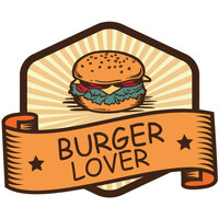 Maison & Déco Stickers Sticker Déco Sticker Burger Lover - S (38 x 31cm) 