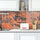 Maison & Déco Stickers Sticker Déco Stickers Carrelage Marbre Orange - 10x10cm | 12 pcs 