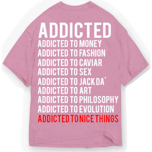 Vêtements T-shirts manches courtes Atnt Paris Addicted - Tee Shirt Oversize Violet