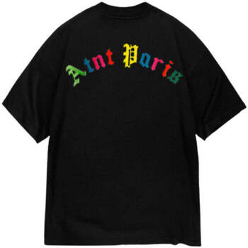 Vêtements T-shirts manches courtes Atnt Paris Atnt Color - Tee Shirt Oversize Noir brodé Noir