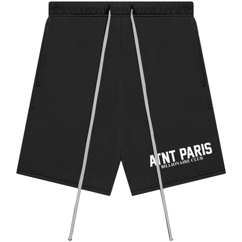 Vêtements Shorts / Bermudas Atnt Paris SHORT NOIR CHINÉ BILLIONAIRE Noir
