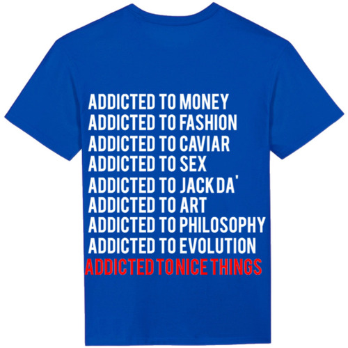 Vêtements T-shirts manches courtes Atnt Paris Tee shirt Unisexe Bleu Roi Addicted Bleu