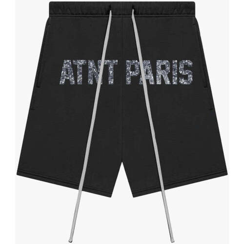 Vêtements Shorts / Bermudas Atnt Paris Rhinestone - Short noir Noir