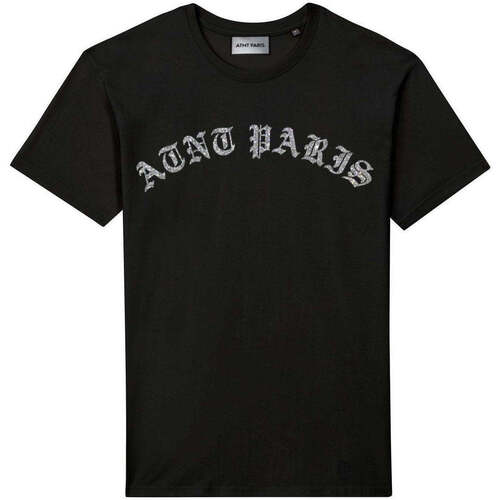 Vêtements T-shirts manches courtes Atnt Paris Tee shirt Unisexe Noir Gotik Strass Noir