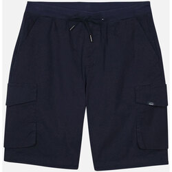 Vêtements Homme Shorts selvedge / Bermudas Oxbow Short cargo ceinture élastiqué OTIKO Bleu