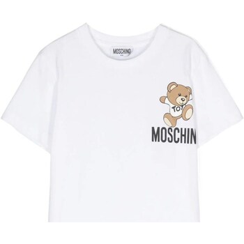Vêtements Garçon T-shirts manches longues Moschino HUM04KLAA02 Blanc