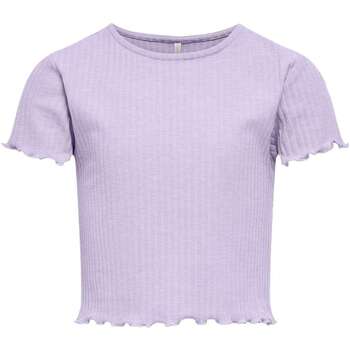 Vêtements Fille T-shirts manches courtes Only 162100VTPE24 Violet