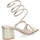 Chaussures Femme Sandales et Nu-pieds Vero Moda Sandales à talon large et décorations brillantes pour femme Doré
