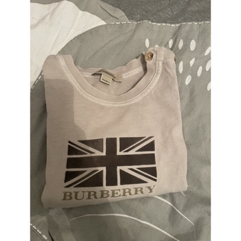 Vêtements Enfant T-shirts manches longues trench Burberry Tshirt trench burberry Beige