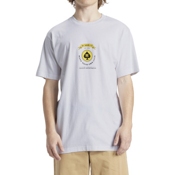 Vêtements Homme T-shirts manches courtes DC Shoes 4-Rei Lucky Hand Blanc