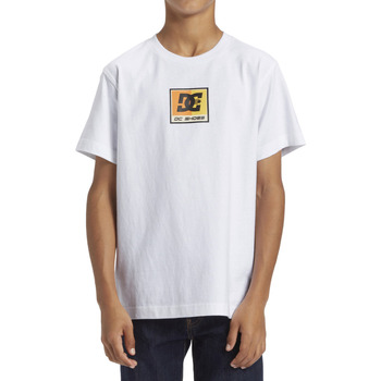 Vêtements Garçon T-shirts manches courtes DC air Shoes Racer Blanc
