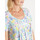 Vêtements Femme T-shirts & Polos Daxon by  - Tunique à plis manches courtes Bleu