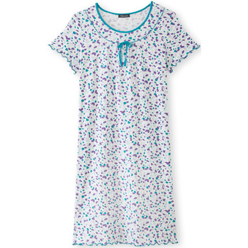 Vêtements Femme Pyjamas / Chemises de nuit Daxon by  - Chemise de nuit manches courtes Bleu