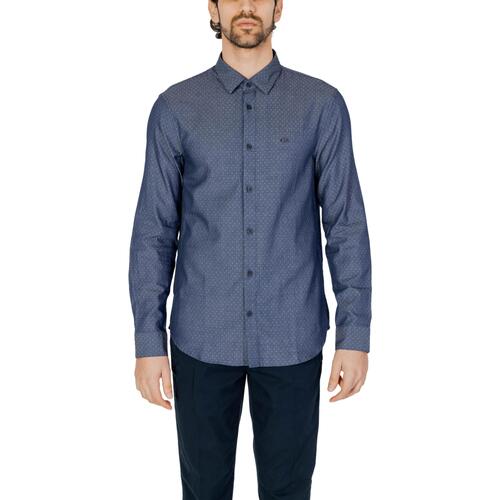 Vêtements Homme Chemises manches longues EAX 3DZC09 ZN4AZ Bleu